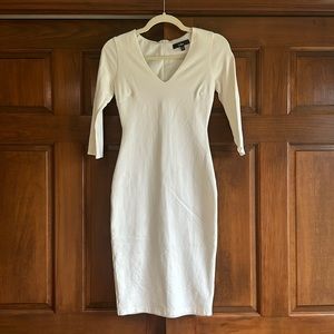 Lulus white bodycon midi dress